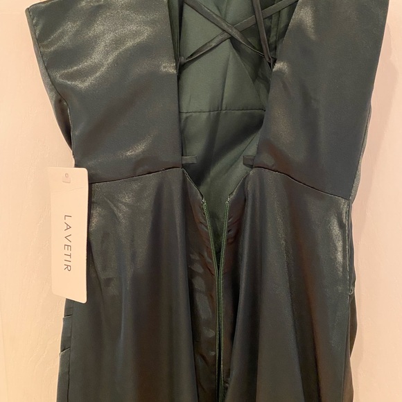 Lavetir elegant dress, size 2 and another in size 00, dark green. - Picture 3 of 3